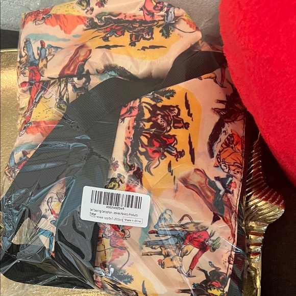 #1552** Unisex’s Colorful Western Cowboy Print Duffel Bag - Picture 7 of 7